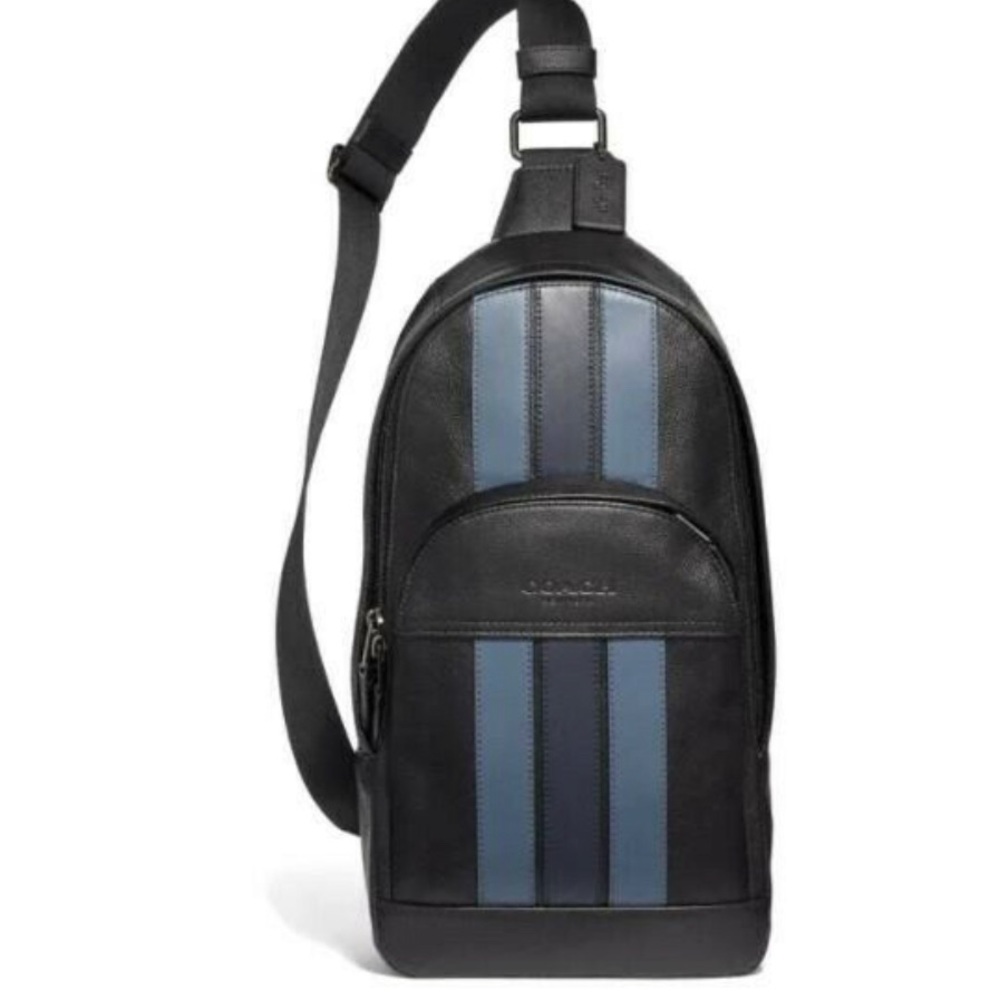 Coach West pack with varsity stripe